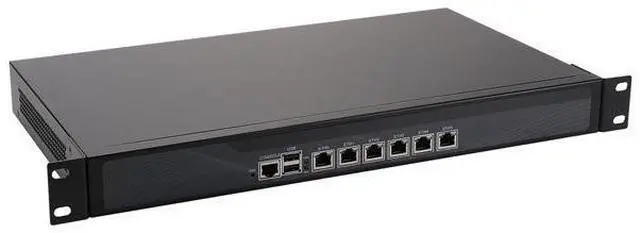 Main image of 1U Rackmount Firewall, Mikrotik, VPN, Network Security Appliance, Atom D525, RS04, Router PC, 6 Gigabit LAN/2USB/COM/VGA/Fan,(Barebone, NO RAM, NO Storage, NO System)