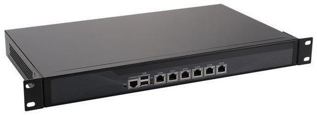 Main image of 1U Rackmount Firewall Hardware, pFsense plus, OPNsense, J4125, HUNSN RS06k, Mikrotik, VPN, Network Security Appliance, AES-NI, 6 x I226-V 2.5Gbe, Console, VGA, 4G RAM, 64G SSD