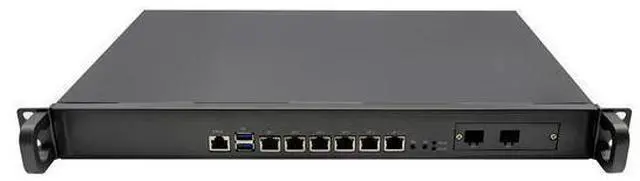 Main image of HUNSN 1U Firewall Appliance, PFSense, Mikrotik, OPNsense, I5 3210M, RZ02, VPN, Network Security Rackmount Hardware, 6 x 2.5GbE 226-V LAN, 2 x SFP, Console, 4G RAM, 32G SSD
