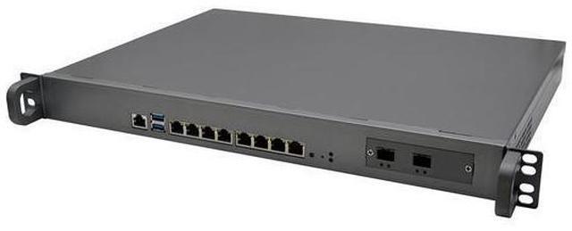 Alt view image 3 of 5 - HUNSN 1U Firewall Appliance 10GbE, PFSense, Mikrotik, OPNsense, I5 9400, RZ06, Untangle, Sophos, Kerio, VPN, Network Security, 8 x Gigabit LAN, 2 x SFP+, Console, 128G RAM, 512G SSD