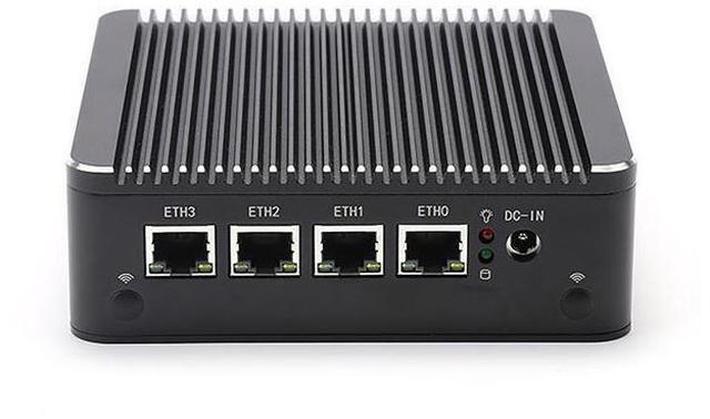 Alt view image 2 of 5 - HUNSN Micro Firewall Appliance, Mini PC, PFSense, Mikrotik, Pentium Silver J5005, RS34, OPNsense, VPN, Router PC, 4 x 2.5GbE LAN, 2 x USB3.0, VGA, HDMI, Fanless, 4G RAM, 32G SSD