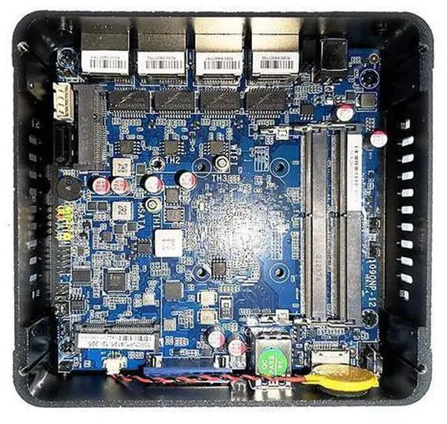 Alt view image 5 of 5 - HUNSN Micro Firewall Appliance, Mini PC, PFSense, Mikrotik, Pentium Silver J5005, RS34, OPNsense, VPN, Router PC, 4 x 2.5GbE LAN, 2 x USB3.0, VGA, HDMI, Fanless, 4G RAM, 32G SSD