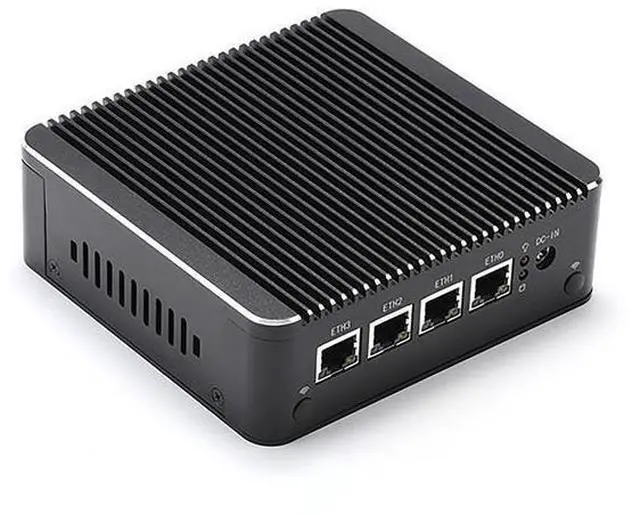 Alt view image 4 of 5 - HUNSN Micro Firewall Appliance, Mini PC, PFSense, Mikrotik, Pentium Silver J5005, RS34, OPNsense, VPN, Router PC, 4 x 2.5GbE LAN, 2 x USB3.0, VGA, HDMI, Fanless, 4G RAM, 32G SSD