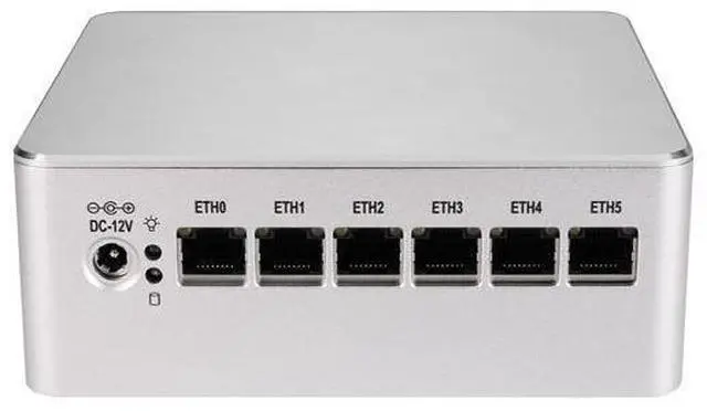 Alt view image 3 of 6 - HUNSN Micro Firewall Appliance, Mini PC, PFSense, Mikrotik, Pentium Gold 7505, RS54, OPNsense, VPN, Router PC, 6 x 2.5GbE LAN, DP, HDMI, Type-C, With FAN, 0 RAM, 0 Storage, Barebone No System