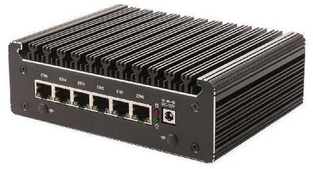 Alt view image 3 of 5 - HUNSN Micro Firewall Appliance, Mini PC, PFSense, Mikrotik, U300, RS53, OPNsense, VPN, Router PC, AES-NI, 6 x 2.5GbE I226-V, COM, HDMI, DP, Type-C, 0 RAM, 0 Storage, Barebone No System