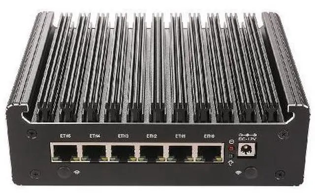 Main image of HUNSN Micro Firewall Appliance, Mini PC, PFSense, Mikrotik, U300, RS53, OPNsense, VPN, Router PC, AES-NI, 6 x 2.5GbE I226-V, COM, HDMI, DP, Type-C, 0 RAM, 0 Storage, Barebone No System