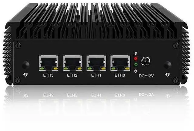 Main image of Micro Firewall Appliance, Mini PC, VPN, Router PC, Celeron J4125, HUNSN RJ01l, AES-NI, 4 x 2.5GbE I226-V LAN, VGA, HDMI, Barebone, NO RAM, NO Storage, NO System