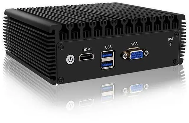 Alt view image 4 of 5 - Micro Firewall Appliance, Mini PC, VPN, Router PC, Celeron J4125, HUNSN RJ01l, AES-NI, 4 x 2.5GbE I226-V LAN, VGA, HDMI, Barebone, NO RAM, NO Storage, NO System