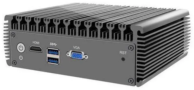 Alt view image 2 of 4 - HUNSN Micro Firewall Appliance, Mini PC, PFSense, Mikrotik, Celeron J4125, RJ01, OPNsense, VPN, Router PC, AES-NI, 4 x 2.5GbE I226-V LAN, VGA, HDMI, 0 RAM, 0 Storage, Barebone No System
