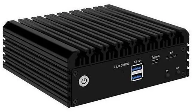 Alt view image 2 of 6 - HUNSN Micro Firewall Appliance, Mini PC, VPN, Router PC, N5105, RJ03m, AES-NI, 4 x 2.5GbE I226-V LAN, Type-C, TF, M.2 WiFi 6 Slot, Barebone, NO RAM, NO Storage, NO System