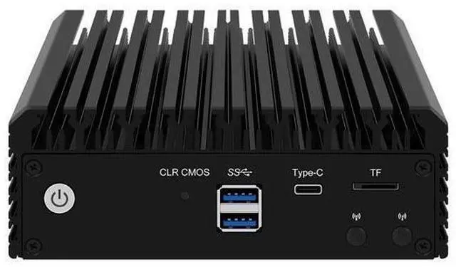 Alt view image 4 of 6 - HUNSN Micro Firewall Appliance, Mini PC, VPN, Router PC, N5105, RJ03m, AES-NI, 4 x 2.5GbE I226-V LAN, Type-C, TF, M.2 WiFi 6 Slot, Barebone, NO RAM, NO Storage, NO System