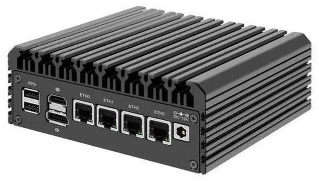 Main image of HUNSN Micro Firewall Appliance, Mini PC, VPN, Router PC, N5105, RJ03a, AES-NI, 4 x 2.5GbE I226-V LAN, Type-C, TF, M.2 WiFi 6 Slot, Barebone, NO RAM, NO Storage, NO System