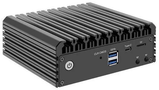 Alt view image 2 of 4 - HUNSN Micro Firewall Appliance, Mini PC, VPN, Router PC, N5105, RJ03a, AES-NI, 4 x 2.5GbE I226-V LAN, Type-C, TF, M.2 WiFi 6 Slot, Barebone, NO RAM, NO Storage, NO System
