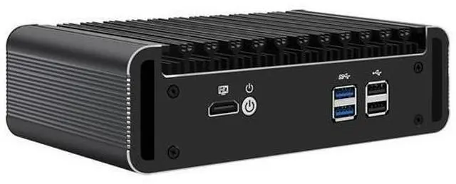 Alt view image 4 of 4 - HUNSN Micro Firewall Appliance, Mini PC, PFSense, Mikrotik,Alder Lake-N 12th Gen N100, RJ47, OPNsense, VPN, Router PC,  6 x 2.5GbE I226-V LAN, HDMI, 0 RAM, 0 Storage, Barebone No System