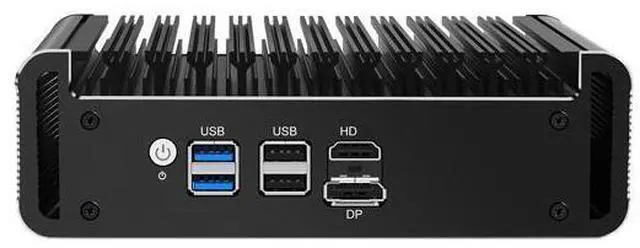 Alt view image 2 of 4 - HUNSN Micro Firewall Appliance, Mini PC, PFSense, Mikrotik, Celeron J6412, RJ62, OPNsense, VPN, Router PC, 4 x 2.5GbE I226-V LAN, HDMI, DP, SIM Slot, 0 RAM, 0 Storage, Barebone No System
