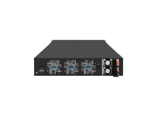 Alt view image 2 of 4 - HUNSN 2U Firewall Appliance XEON Server with IPMI, Hot Swappable Redundancy Power Supply, Dual E5 2699 V3, RJ70, PFSense, OPNsense, 6 x 1GbE LAN, 6 x SFP+ 10GbE, 0 RAM, 0 Storage, Barebone No System