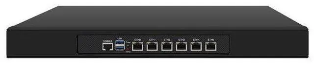 Main image of 1U Firewall Appliance, pFsense Plus, Mikrotik, OPNsense, J4125, HUNSN RJ08l, VPN, Router PC, AES-NI, 6 x 2.5GbE I226-V LAN, supports 4 x 48V POE, 8G RAM, 64G SSD