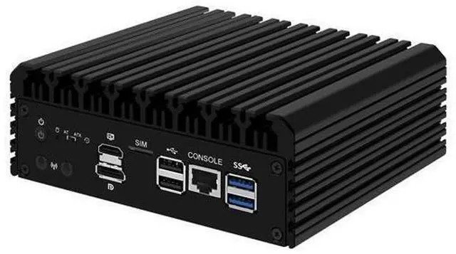 Alt view image 4 of 5 - Micro Firewall Appliance, Mini PC, pFsense Plus, Mikrotik, J6413, HUNSN RJ09, OPNsense, VPN, Router PC, AES-NI, 6 x 2.5GbE I226-V LAN, Console, HDMI, DP, SIM Slot, 4G RAM, 32G SSD