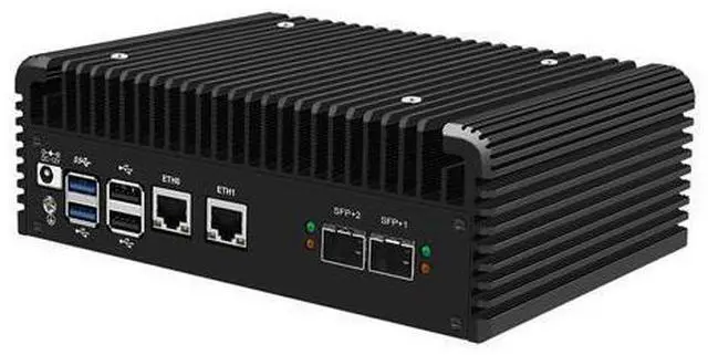 Alt view image 3 of 6 - HUNSN Firewall Appliance, Mini PC, PFSense, Mikrotik, N100, RJ71, OPNsense, VPN, Router PC, 2 x 2.5GbE LAN, 2 x SFP+ 10GbE 82599ES, 2 x HDMI, TF, Type-C, 0 RAM, 0 Storage, Barebone No System