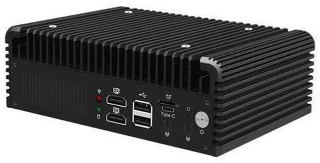 Alt view image 4 of 6 - HUNSN Firewall Appliance, Mini PC, PFSense, Mikrotik, N100, RJ71, OPNsense, VPN, Router PC, 2 x 2.5GbE LAN, 2 x SFP+ 10GbE 82599ES, 2 x HDMI, TF, Type-C, 0 RAM, 0 Storage, Barebone No System
