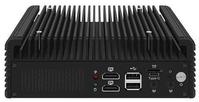 Alt view image 2 of 5 - HUNSN 10GbE Firewall Appliance, Mini PC, PFSense, Mikrotik, N100, RJ71, OPNsense, VPN, Router PC, 2 x 2.5GbE LAN, 2 x 10G LAN, 2 x HDMI, TF, Type-C, 0 RAM, 0 Storage, Barebone No System