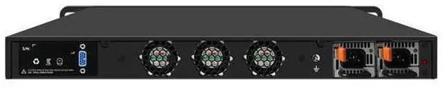 Alt view image 2 of 5 - HUNSN 1U Firewall Appliance with Redundancy Power, PFSense, Mikrotik, I3 7100, RJ10, OPNsense, VPN, Network Rackmount, 8 x 2.5GbE LAN, 4 x SFP+ 10GbE X710, 0 RAM, 0 Storage, Barebone No System