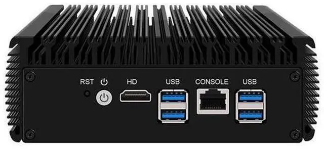 Alt view image 2 of 6 - HUNSN Micro Firewall Appliance, Mini PC, PFSense, Mikrotik, I5 8250U, RJ25, OPNsense, VPN, Router PC, AES-NI, 6 x Gigabit LAN, Console, HDMI, 0 RAM, 0 Storage, Barebone No System