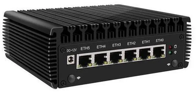 Alt view image 3 of 6 - HUNSN Micro Firewall Appliance, Mini PC, PFSense, Mikrotik, I5 8250U, RJ25, OPNsense, VPN, Router PC, AES-NI, 6 x Gigabit LAN, Console, HDMI, 0 RAM, 0 Storage, Barebone No System