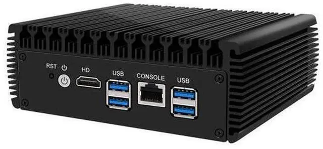 Alt view image 4 of 6 - HUNSN Micro Firewall Appliance, Mini PC, PFSense, Mikrotik, I5 8250U, RJ25, OPNsense, VPN, Router PC, AES-NI, 6 x Gigabit LAN, Console, HDMI, 0 RAM, 0 Storage, Barebone No System