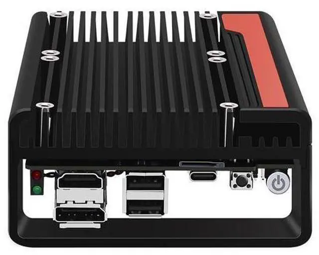 Alt view image 4 of 6 - HUNSN Micro Firewall Appliance, Mini PC, VPN, Router PC, N100, RJ57, 2 x 2.5GbE LAN, 2 x HDMI, DP, Designed for DIY / 3D Printing Enthusiasts, Barebone, NO RAM, NO Storage, NO System