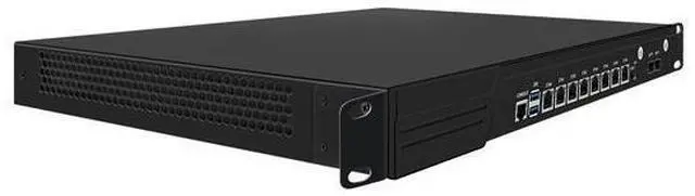 Alt view image 3 of 6 - HUNSN 1U Cabinet Firewall Appliance 10Gbe, VPN, Network Rackmount, Core I5 9400, RJ60, 8 x 2.5GbE I226-V, 2 x SFP+ 82599ES 10Gbe, Barebone, NO RAM, NO Storage, NO System