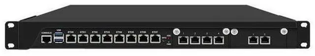 Main image of HUNSN 1U Rackable Cabinet Firewall Appliance, PFSense, Mikrotik, Xeon E 2126G, RJ67, OPNsense, VPN, Router PC, C246, 14 x 2.5GbE 226-V LAN, Console, GPIO, 0 RAM, 0 Storage, Barebone No System
