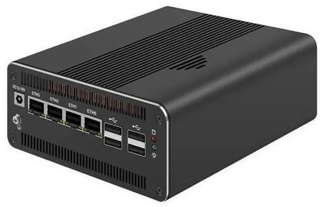 Alt view image 3 of 6 - HUNSN Micro Firewall Appliance, Mini PC, PFSense, Mikrotik, Ultra 5 Processor 125H, RJ69, OPNsense, VPN, Router PC, 4 x 2.5GbE I226-V, Type-C USB4, TF, DP, HDMI, 0 RAM, 0 Storage, Barebone No System