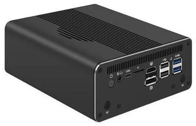 Alt view image 2 of 7 - HUNSN Micro Firewall Appliance 10GbE, Mini PC, PFSense, Mikrotik, Ultra 5 Processor 125H, RJ69, OPNsense, VPN, Router PC, 4 x 2.5GbE LAN, 4 x SFP+ X710, Type-C, 0 RAM, 0 Storage, Barebone No System