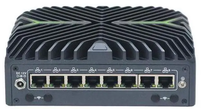 Alt view image 3 of 6 - HUNSN Micro Firewall Appliance with vPro, Mini PC, PFSense, Mikrotik, Ultra 5 125U, RX21, OPNsense, VPN, Router PC, 8 x 2.5GbE LAN, LAN 1 I226-LM, AI Boost NPU, 0 RAM, 0 Storage, Barebone No System