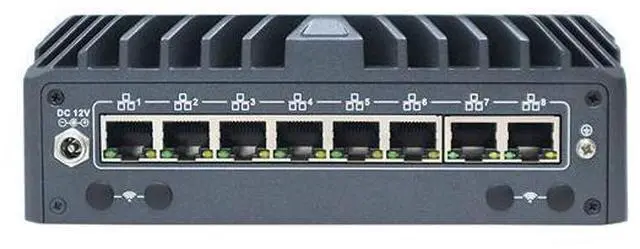 Alt view image 5 of 6 - HUNSN Micro Firewall Appliance with vPro, Mini PC, PFSense, Mikrotik, Ultra 5 125U, RX21, OPNsense, VPN, Router PC, 8 x 2.5GbE LAN, LAN 1 I226-LM, AI Boost NPU, 0 RAM, 0 Storage, Barebone No System
