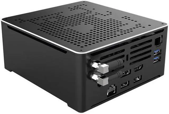 Main image of 4K Mini PC, HTPC, NUC, Small Server, Intel I9 10880H 10885H, HUNSN BY02, Support Proxmox, Vmware, ESXI, KODI, DP, HDMI, TYPE-C, 2 x LAN, Barebone, NO RAM, NO Storage, NO System