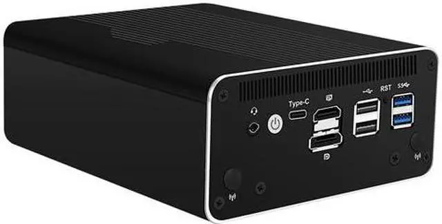Alt view image 4 of 6 - HUNSN Micro Firewall Appliance, Mini PC, RJ51, Intel Core I5 1135G7, pFsense, Mikrotik, OPNsense, VPN, Router PC, 8 x 2.5GbE I226-V, HDMI, DP, Type-C for data/display, Console, 8G RAM, 128G SSD