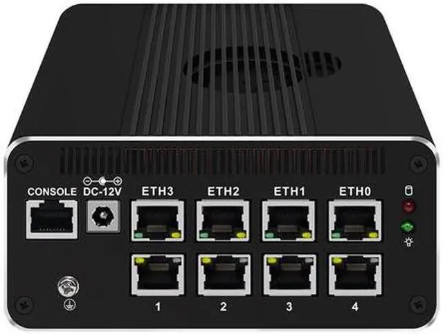 Main image of HUNSN Micro Firewall Appliance, Mini PC, RJ51, Intel Core I5 1135G7, pFsense, Mikrotik, OPNsense, VPN, Router PC, 8 x 2.5GbE I226-V, HDMI, DP, Type-C for data/display, Console, 8G RAM, 128G SSD