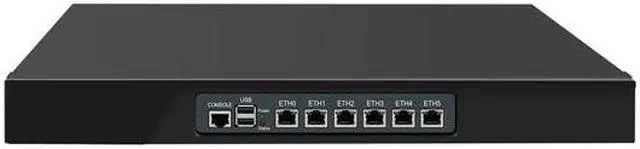 Alt view image 3 of 6 - HUNSN 1U Firewall Network Security Appliance, pFSense, Mikrotik, Core I3 N305, RJ08, OPNsense, VPN, Router PC, AES-NI, 6 x 2.5GbE I226-V LAN, Console, VGA, 16G RAM, 128G SSD