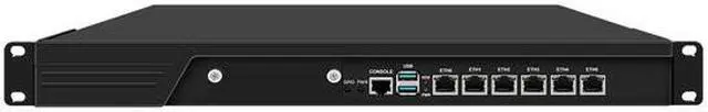 Main image of HUNSN 1U Firewall Appliance, Network Rackmount Security Hardware, PFSense, Core I5 14400, RJ65, Mikrotik, OPNsense, VPN, H61 / B660, 6 x 2.5GbE I226-V, 8G RAM, 128G SSD