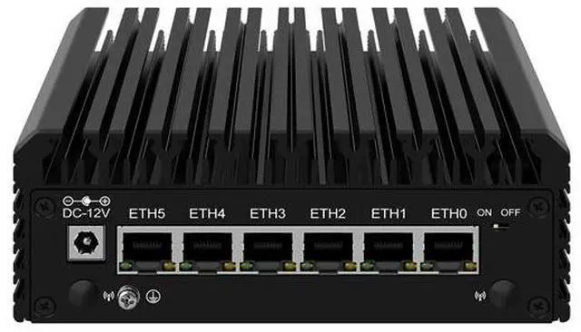 Main image of HUNSN Micro Firewall Appliance, Mini PC, PFSense, Mikrotik, Twin Lake Core 3 N355, RJ45, OPNsense, VPN, Router PC, 6 x 2.5GbE I226-V, 2 x HDMI2.1, TF, Type-C, 8G DDR5 RAM, 512G SSD