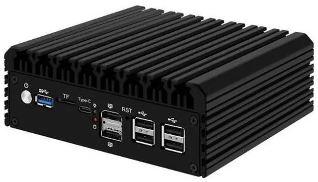 Alt view image 4 of 6 - HUNSN Micro Firewall Appliance, Mini PC, PFSense, Mikrotik, Twin Lake Core 3 N355, RJ45, OPNsense, VPN, Router PC, 6 x 2.5GbE I226-V, 2 x HDMI2.1, TF, Type-C, 8G DDR5 RAM, 512G SSD