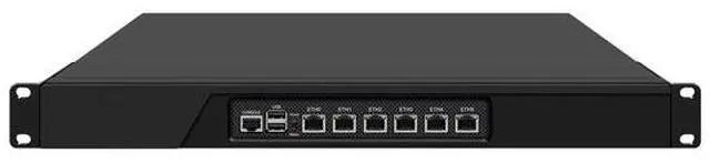 Main image of HUNSN 1U Rack Mount Firewall Appliance, PFSense, Mikrotik, 3th Gen Core I5 3320M, 3340M, RJ08, OPNsense, VPN, 6 x 2.5GbE I226-V LAN, Console, 2G RAM, 64G SSD