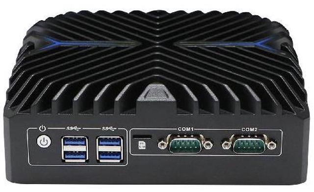 Main image of HUNSN Base Plate Din Rail Mini PC, Industrial PC, Core I5 1235U, BX10a, Windows 11 / Linux Ubuntu, TPM2.0, SIM Slot, 2 x COM, 2 x LAN, 2 x HDMI, WOL, PXE, Watchdog, 16G RAM, 512G SSD