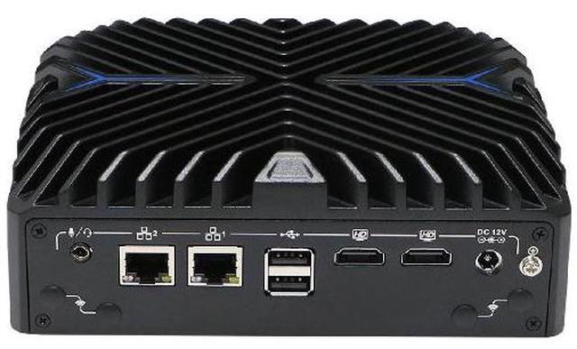 Alt view image 2 of 7 - HUNSN Base Plate Din Rail Mini PC, Industrial PC, Core I5 1235U, BX10a, Windows 11 / Linux Ubuntu, TPM2.0, SIM Slot, 2 x COM, 2 x LAN, 2 x HDMI, WOL, PXE, Watchdog, 16G RAM, 512G SSD