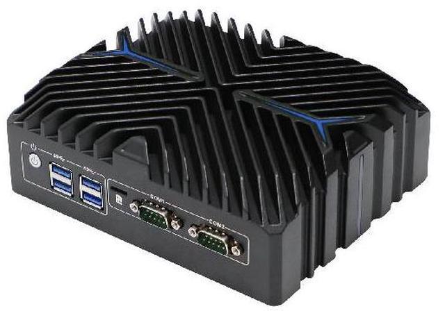 Alt view image 3 of 7 - HUNSN Base Plate Din Rail Mini PC, Industrial PC, Core I5 1235U, BX10a, Windows 11 / Linux Ubuntu, TPM2.0, SIM Slot, 2 x COM, 2 x LAN, 2 x HDMI, WOL, PXE, Watchdog, 16G RAM, 512G SSD