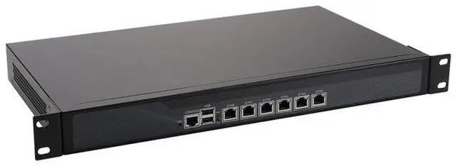 Main image of 1U Rackmount Firewall Hardware, Pfsense, OPNsense, J4125, RS06, Mikrotik, VPN, Network Security Appliance, Router PC, AES-NI/6 x Gigabit LAN/2USB/COM/VGA/Fan,(4G RAM/128G SSD)
