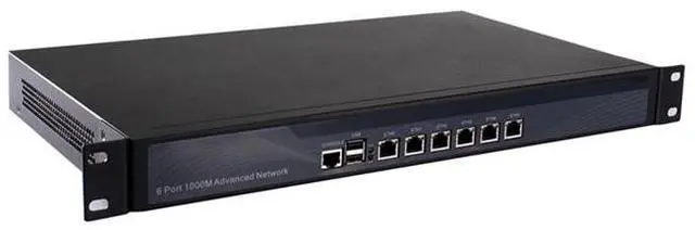 Alt view image 3 of 6 - 1U Rackmount Firewall Hardware, Pfsense, OPNsense, J4125, RS06, Mikrotik, VPN, Network Security Appliance, Router PC, AES-NI/6 x Gigabit LAN/2USB/COM/VGA/Fan,(4G RAM/128G SSD)