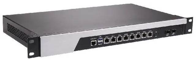 Alt view image 3 of 7 - HUNSN 1U Firewall Appliance, pFsense, I5 8400, RS45, Mikrotik, OPNsense, VPN, Network Rackmount, 8 x 2.5Gbe 226-V LAN, 2 x SFP+ 10Gbe 82599ES, Console, VGA, 0 RAM, 0 Storage, Barebone No System